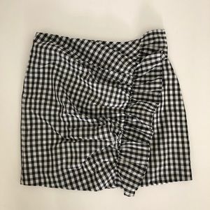 Lovers + Friends Gingham Ruffle Skirt